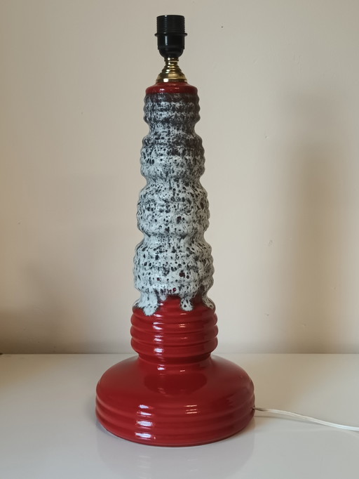 Fat lava keramische lamp
