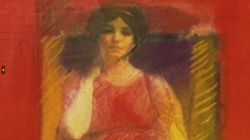 Wall decoration silkscreen Greek woman