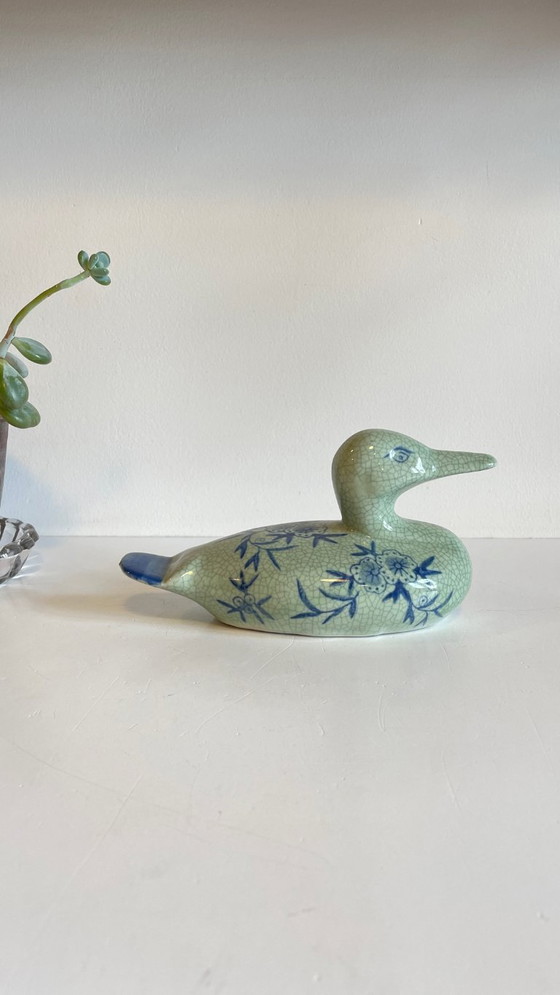 Image 1 of CANARD Céramique Bleu VINTAGE