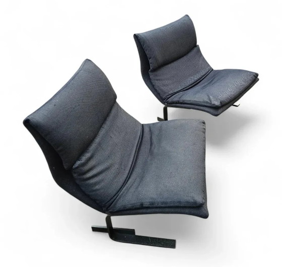 Sedie e poltrone vintage design italiano Onda Wave Giovanni Offredi / Saporiti anni '80 – Italian Design (photo 2 of 10)