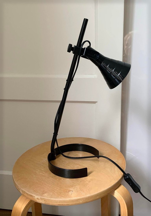 IKEA Lagra desk lamp – Morten & Knut Hogsberg, black metal (1980s)