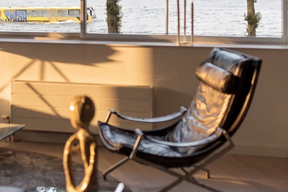 Fauteuil lounge vintage Gerard Van Den Berg noir – Gerard van den Bergh, Leather (photo 6 of 6)