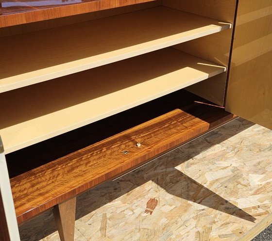 Image 1 of French MID-CENTURY MODERN Sideboard-Luxurious Macassar 60s Buffet-60s