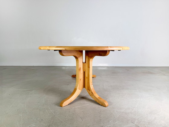 Image 1 of Rainer Daumiller Esstisch Kiefer Midcentury Design ausziehbar