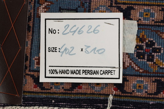 Image 1 of Alfombra persa Kashan 4,02 x 3,10 Alfombra oriental fina N.º 24626