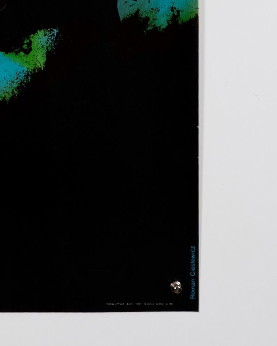 J.M.K. Wscieklica – 1985 – Manifesto teatrale originale d'epoca di Roman Cieslewicz – Scuola di manifesti (photo 7 of 8)