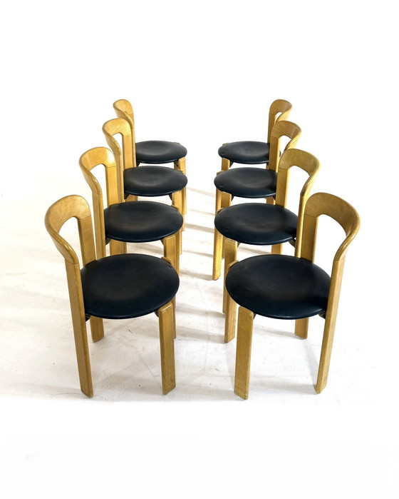 Image 1 of 8x Sedia Bruno Rey modello 33, Kusch & co '70