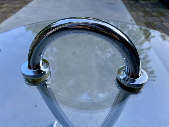 Design verre/chrome - Table d'appoint Rolf Benz, Tables d'appoint, Transparent (photo 8 sur 12)