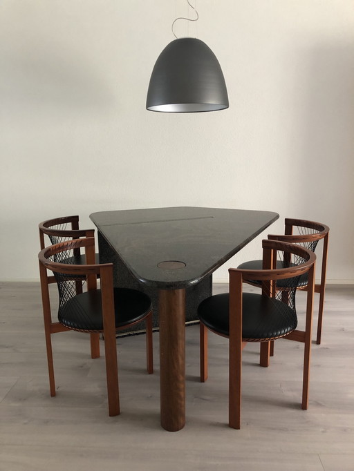 Tavolo di design Castelijn Vlieger in finitura granito UNICA!