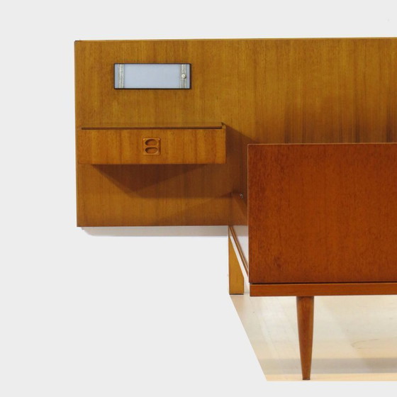 Image 1 of Letto matrimoniale vintage di design scandinavo in teak, anni '60