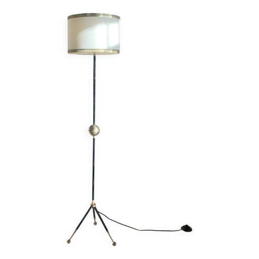Messing statief vloerlamp – vloerlampen, Brass, Vintage