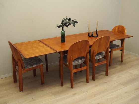 Image 1 of Teakholztisch, dänisches Design, 1970er Jahre, hergestellt in Dänemark