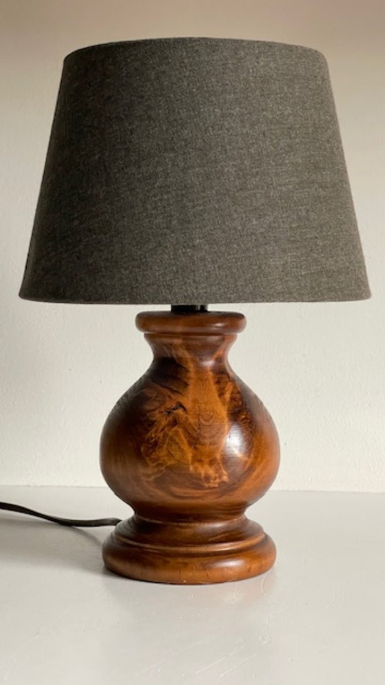 Image 1 of Vintage Country Style Solid Wood Lamp