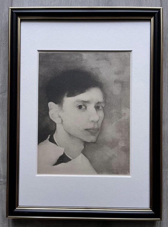 Image 1 of Jan Mankes 1889-1920 / Original Heliogravur-Selbstporträt 1923