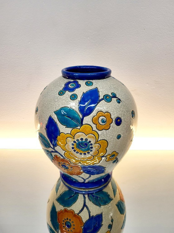 Image 1 of Boch Frères Keramis vase – decor D.2516 – ca. 1939 – Belgium