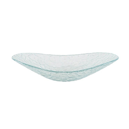 Glass serving dish, Danish design, 1970s, made in Denmark