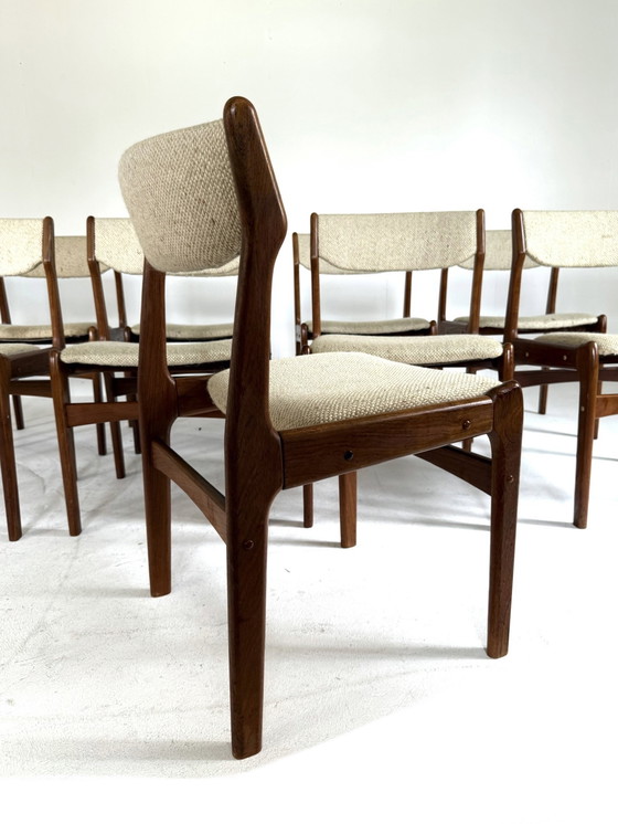 Image 1 of 10x vintage dining chair, Erik Buch '60