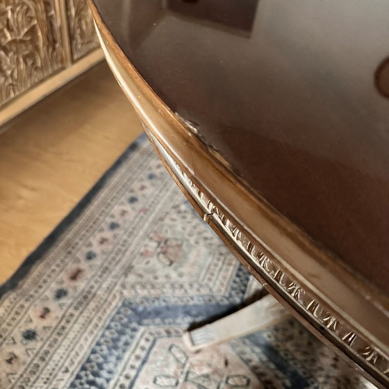 Image 1 of Mesa de comedor, siguiendo Rafael García Nicolau, madera de roble tallada, Mid-century, 70’s – España