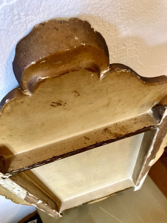 Image 1 of Napoleon III style wooden tray, painted between 1860 and 1880