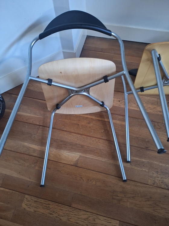 Image 1 of 2x Silla Frits Hansen Vico Magistretti