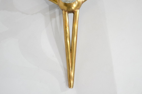 Image 1 of Murano glass and bronze floor lamp attributed to Seguso Vetri, Italy 1950s.