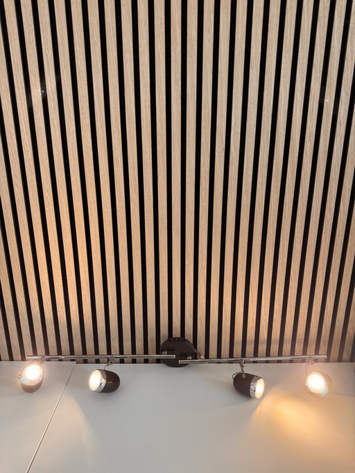 Philips myLiving Balsa - 4-Light Ceiling Spotlight in Retro Brown