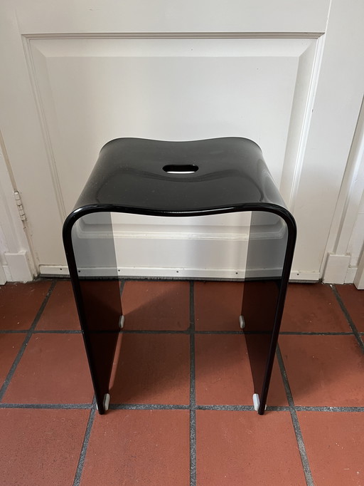 Kruk badkamer kunststof zwart 