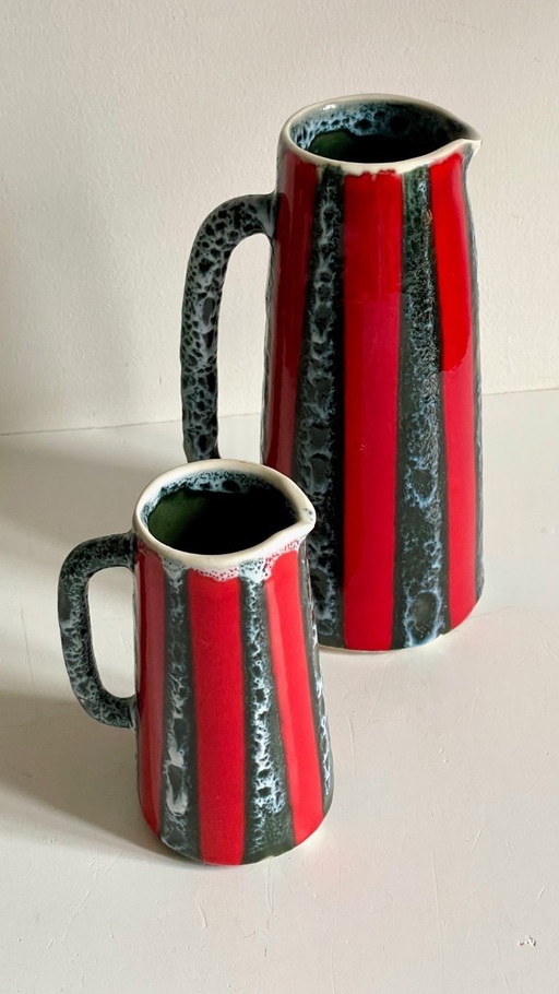 VALLAURIS VASES Art Ceramics Luc Vintage