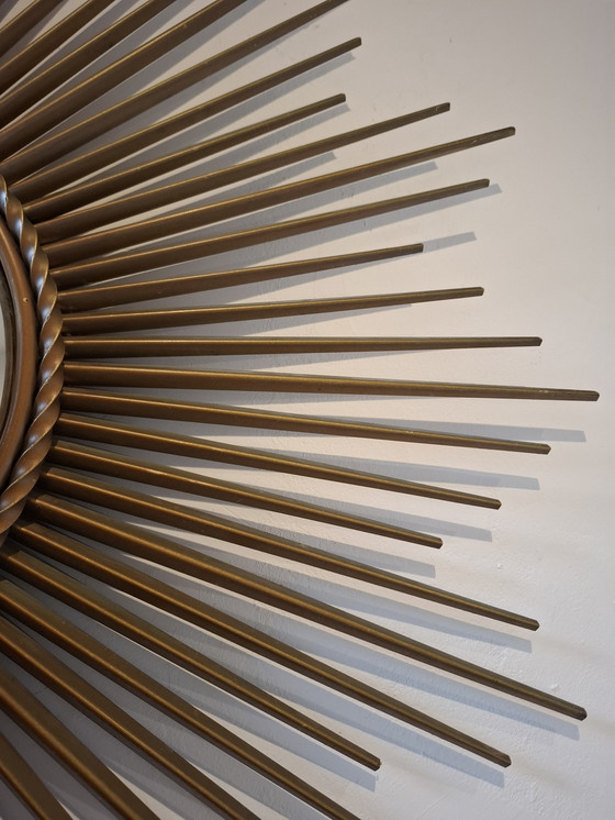 Image 1 of Espejo solar de 83 cm de Chaty Vallauris, firmado en 1960.