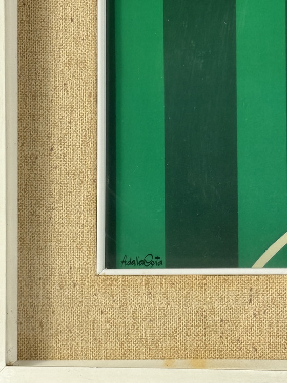 Image 1 of Amleto Dalla Costa, serigrafía original enmarcada, Milán, Italia, años 80