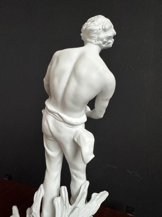 Image 1 of Antique Moreau biscuit porcelain statue