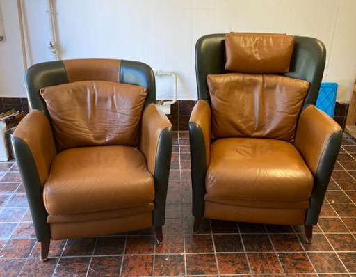 2 Lederstühle Mol und Geurts