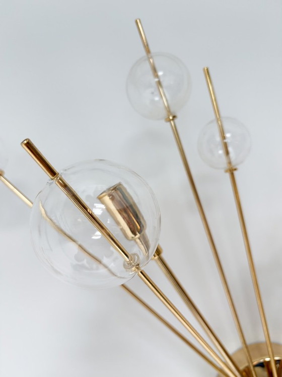 Set of 2 Italian Wall lights with glass spheres, 1970s – Metal (photo 13 of 15)