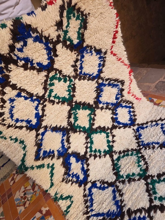 Image 1 of Klein vintage Ben Ourain-kleed 173 x 97 cm