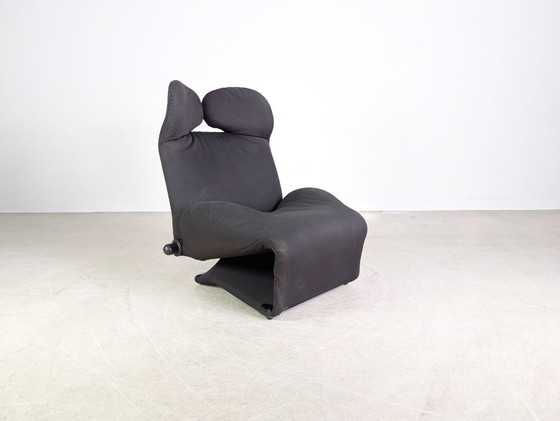 Image 1 of Silla original Cassina Wink Toshiyuki Kita tela negra