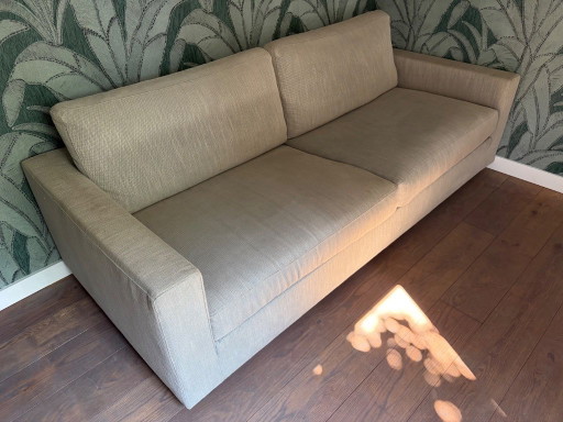 Linteloo 3-Sitzer-Sofa Fabio silbergrüner Stoff Verona 230 cm zweiteilig