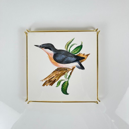 Villeroy & Boch grey bird trivet, 1950