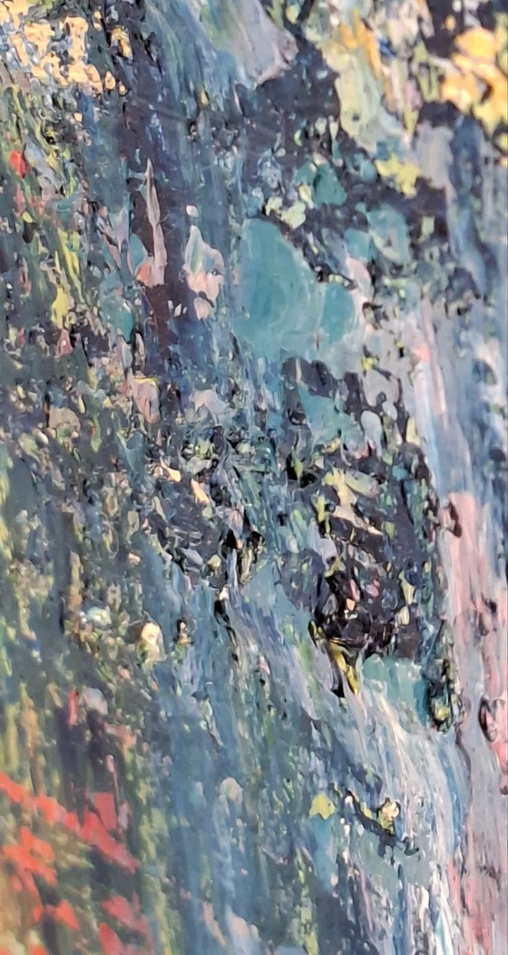 Dipinto a olio multidirezionale 'Capannone Illuminato' (2018) – Storme Kathleen (40x50 cm) (photo 12 of 13)