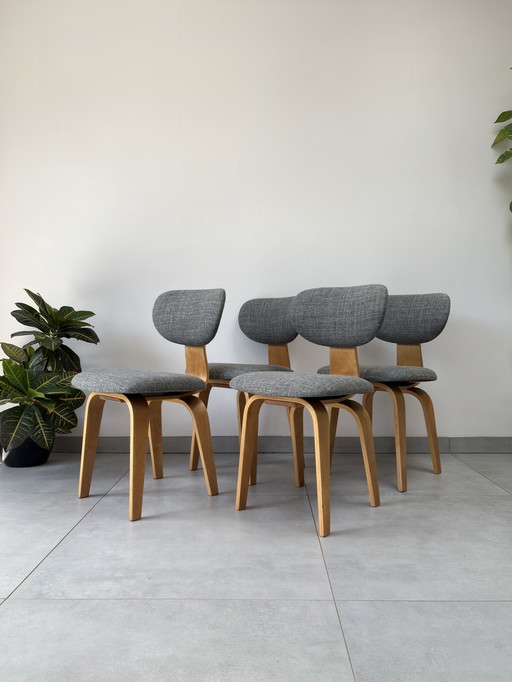 Chaises de salle à manger vintage Pastoe Modèle SB03