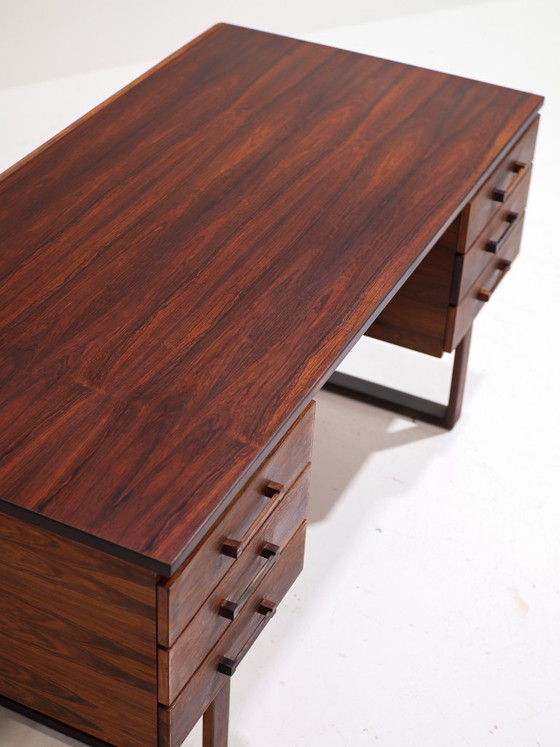 Image 1 of Vrijstaand bureau Jensen & Valeur Dyrlund palissander 1960s