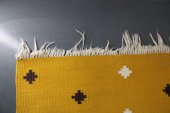 Image 1 of 1950er Jahre Großer Kilim-Wollteppich , Tschechoslowakei