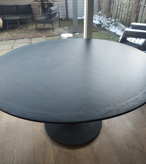 Richmond Interiors ronde tafel blackbone gold