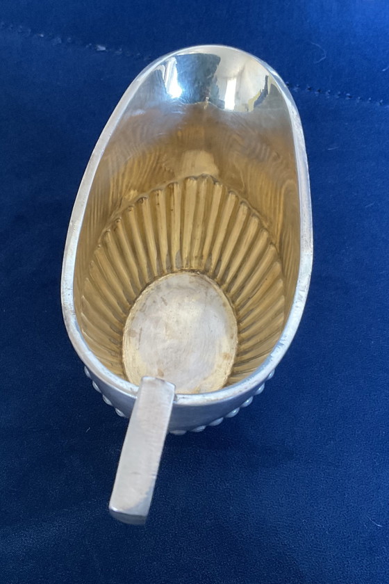 Image 1 of KIRBY BEARD & co , service 3 pièces art déco en métal argenté ( 1920 / 1930 )