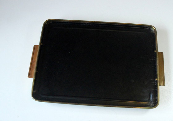 Image 1 of Spiegeltablett - elegantes Serviertablett aus den 1950ern