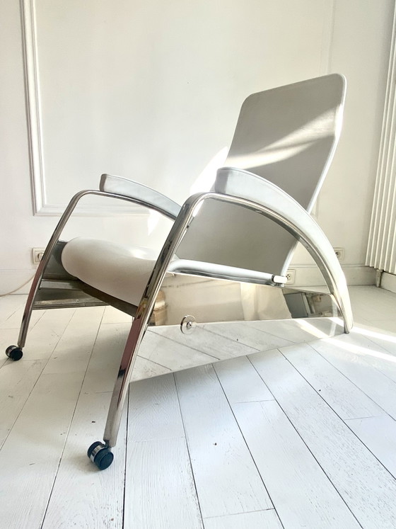 Sillón Jean Prouvé Grand Repos – Tecta, Loveseat, Leather, Metal (photo 5 of 14)