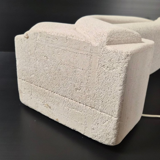 Image 1 of BELANGRIJKE VINTAGE LINTLAMP UIT 1970 IN LICHTE STEEN DLG GALISSON TORMOS JAREN 70