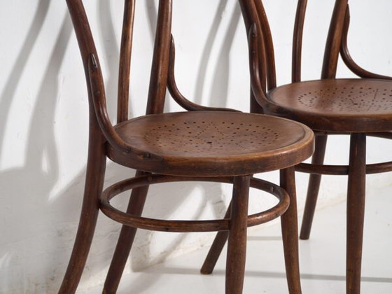 Pair of antique Viennese chairs (c.1920). Set of 2 pieces #2 – Dining chairs (photo 18 of 40)