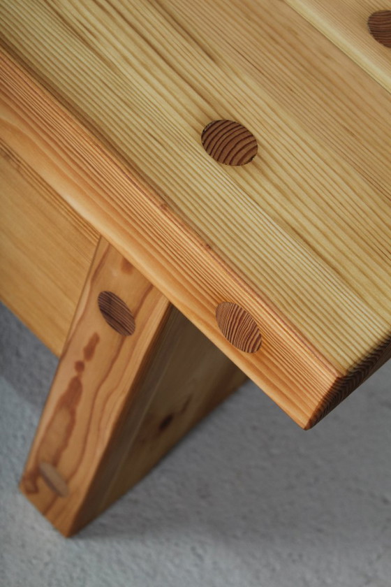 Image 1 of Vintage design pine hall bench