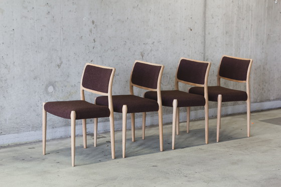 Image 1 of 4 sedie in rovere Niels Otto Møller modello 80