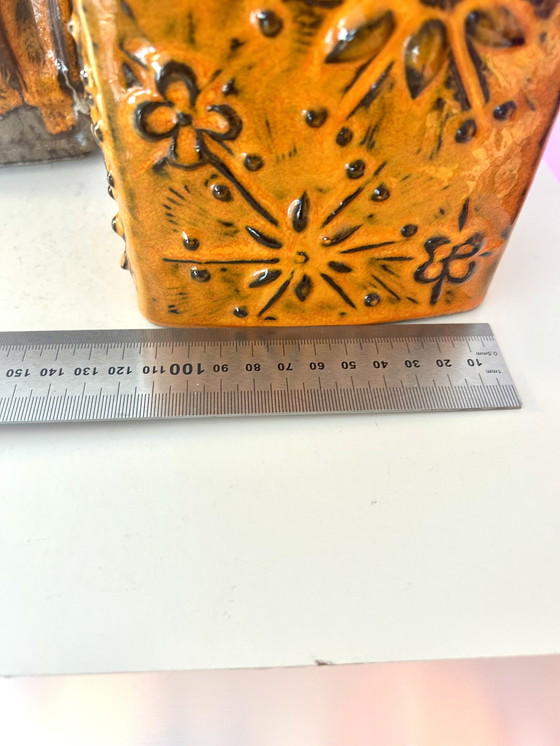 Image 1 of A pair of vases from East and West German ceramic history – East German Pottery meets West German Pottery